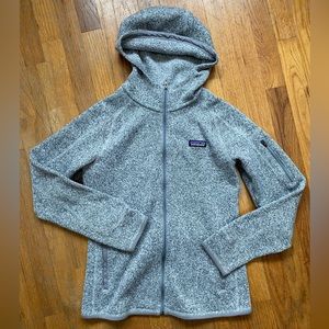 Patagonia Fleece Sweater Hoodie — Women’s M gray